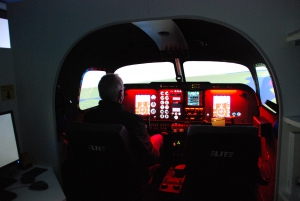 Simulator Cockpit Innenansicht